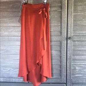 Maxi Skirt with Faux Side Tie